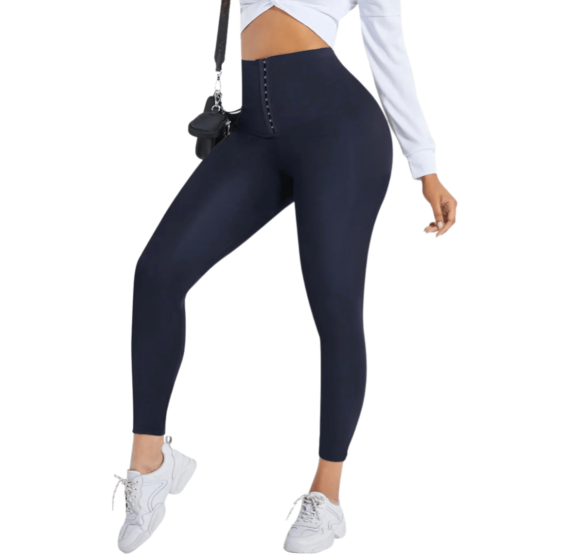 Buy High Waisted Corset Waist Training Leggings/ Womens Compession Workout  Leggings/slimming Leggings Online in India 