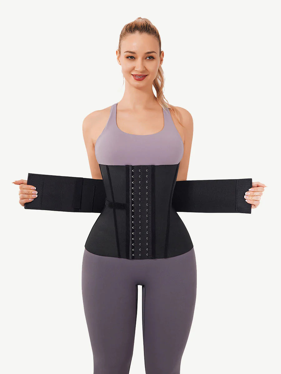 MiiOW Waist Trainer Corset For Weight Loss Womens Tummy Wrap For